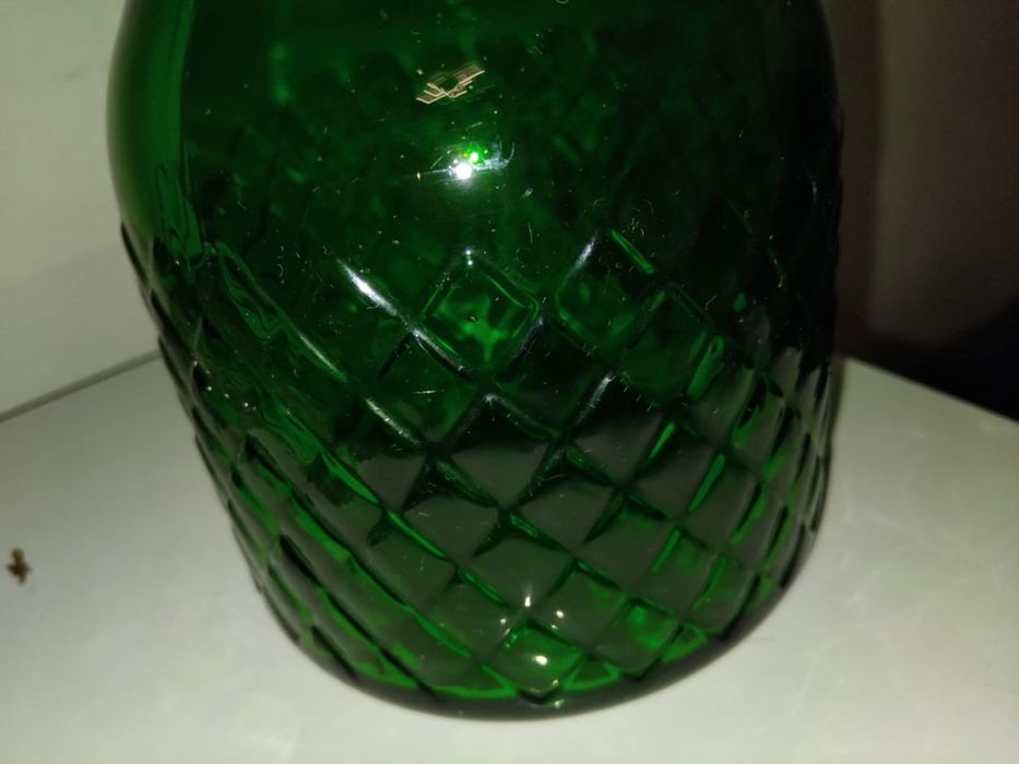 Zieleń butelkowa dzbanek sygnowany