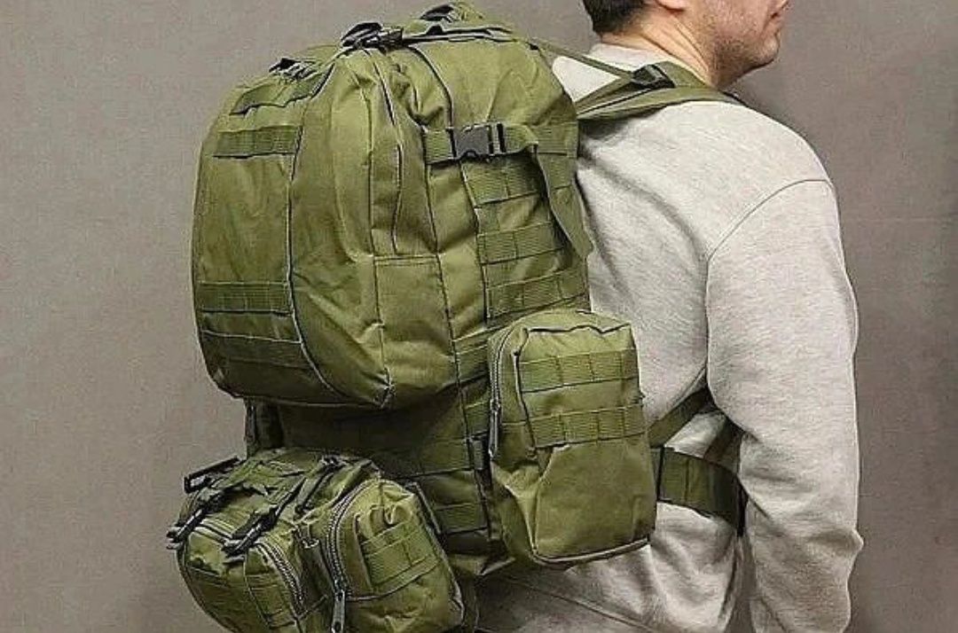 Тактичний рюкзак трансформер, +3 сумки