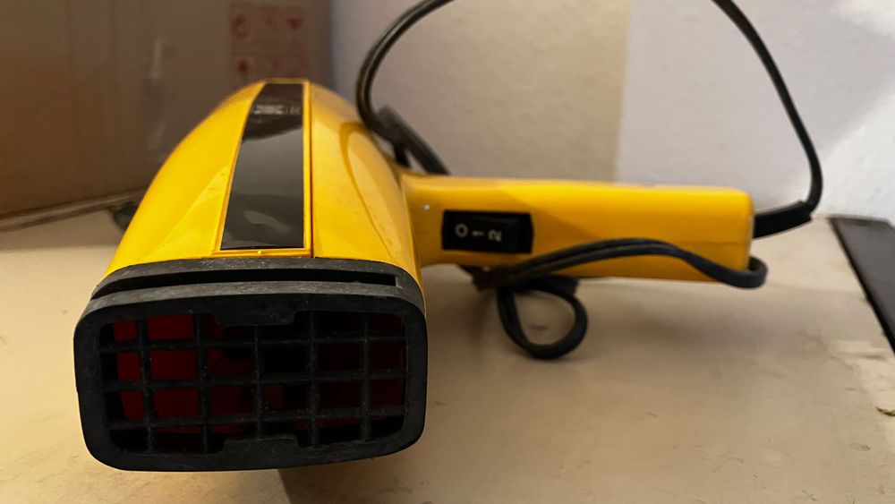 Secador Deco Amarelo Vintage