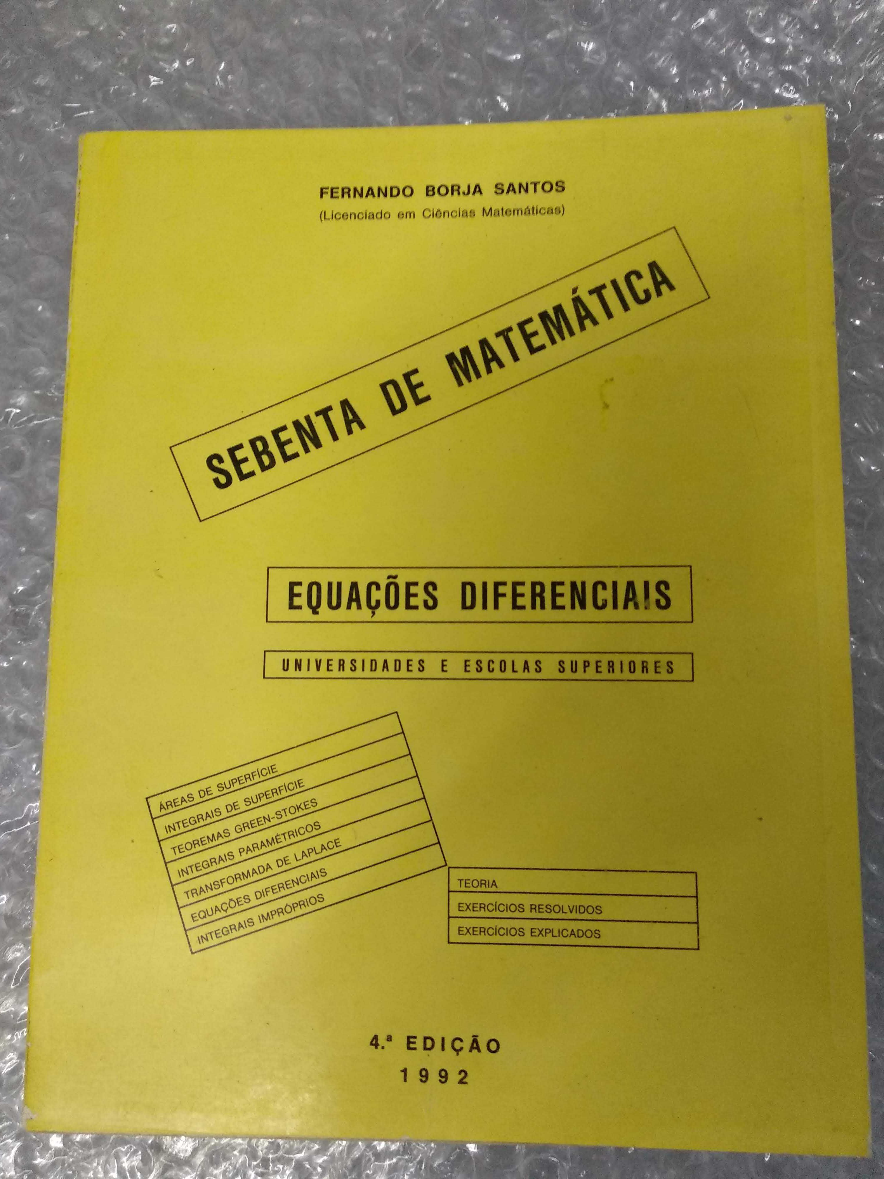 Sebenta de Matemática - Equações Diferenciais. Fernando Borja Santos