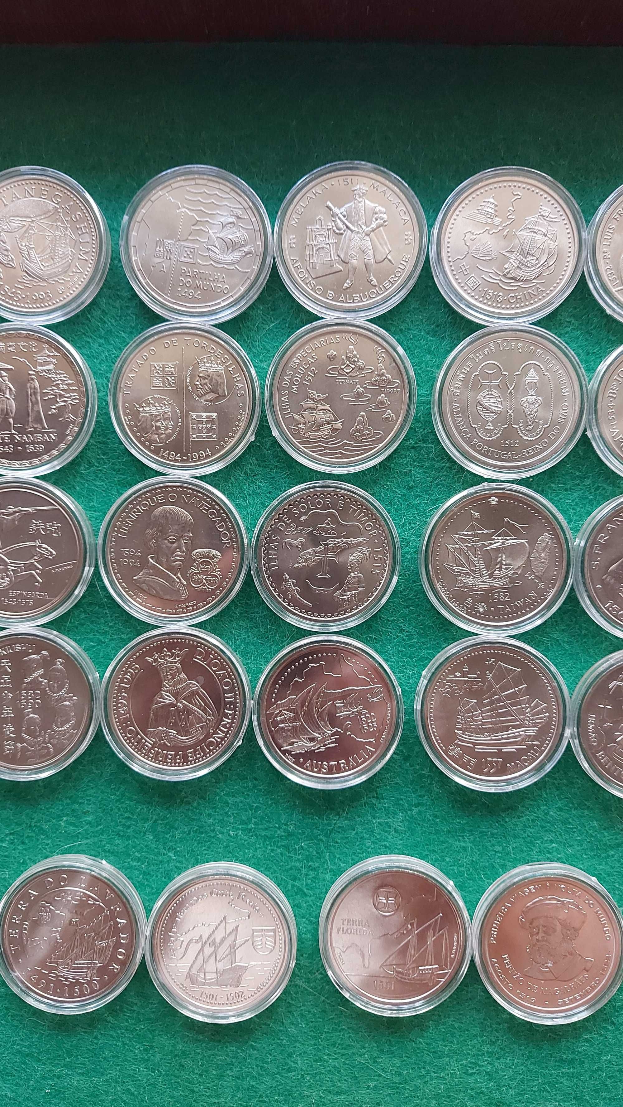 Coleção completa das 44 moedas comemorativas dos Descobrimentos