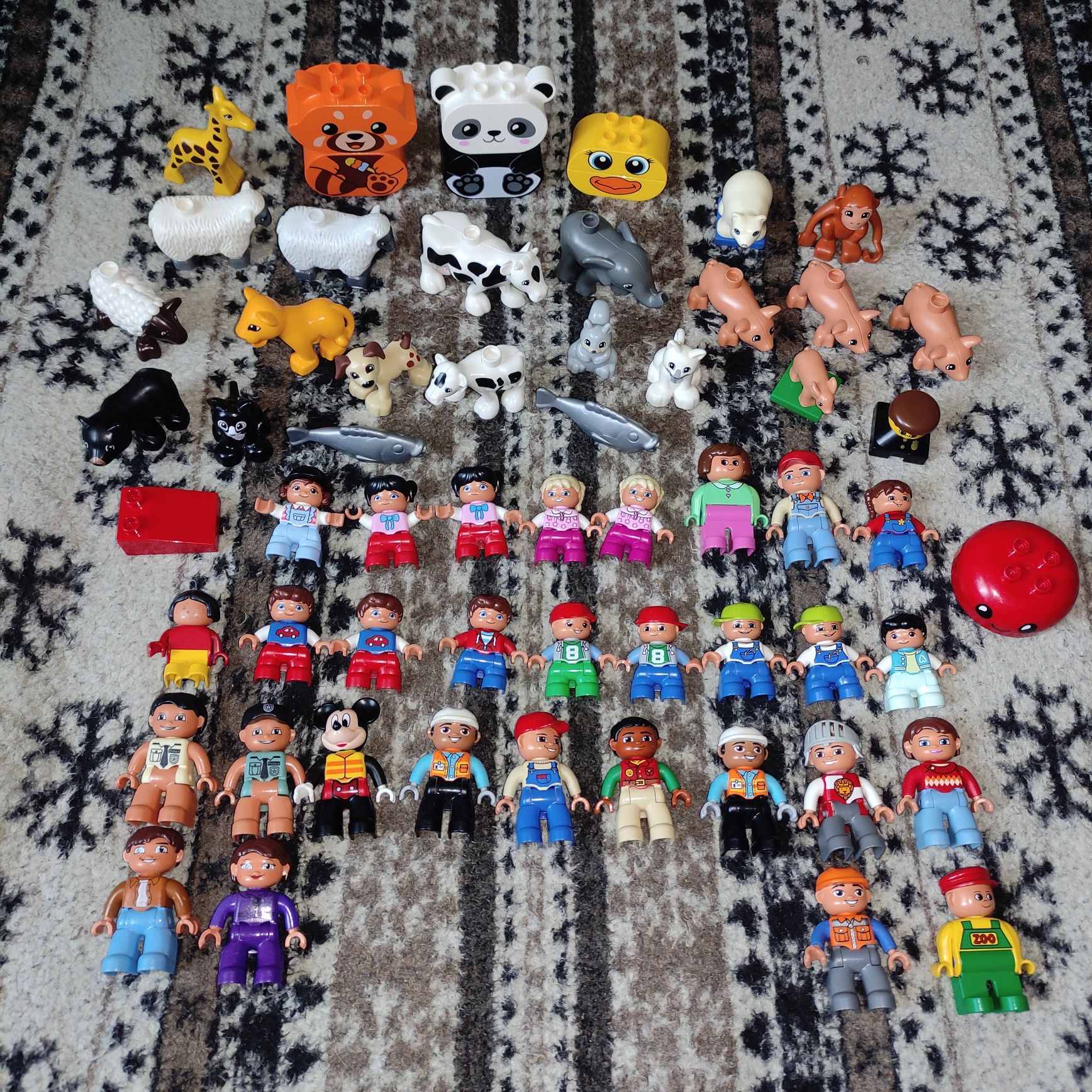Лего duplo, запчасти, человечки, животные