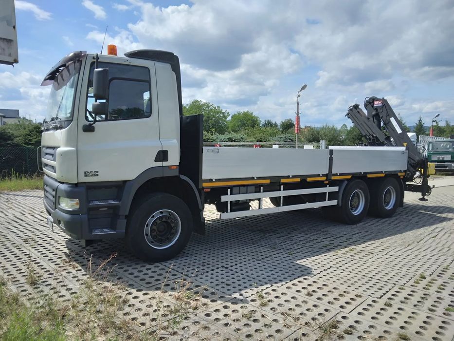 DAF 85.430 6x4 atlas tirre 181  klimatyzacja ,hds 3 wysuwy skrzynia dł  6,8m, resor