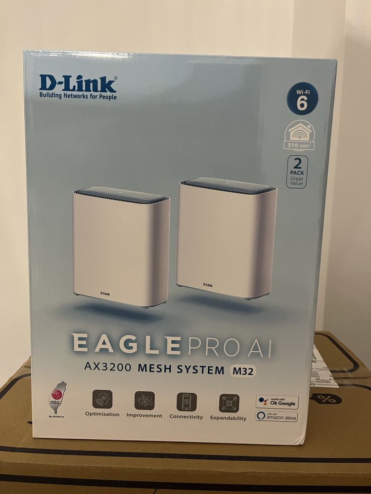 Router D-Link AX3200 Mesh System (M32) WiFi 6 komplet 2 sztuki