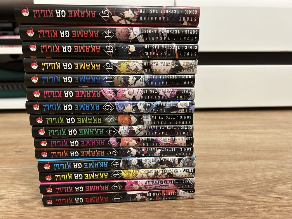 Mangi manga Akame ga kill 1-15 komplet