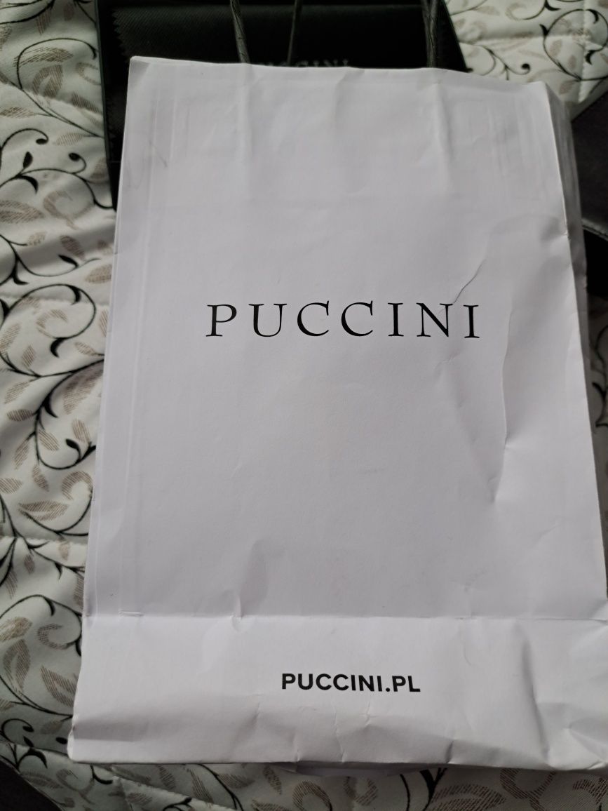 Puccini Portfel 17×11cm Nowy zapakowany w oryginalne pudełko  Skóra Na