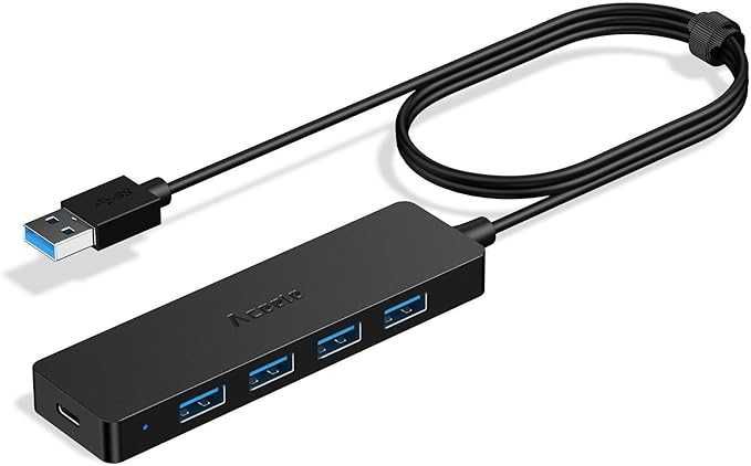 HUB Accele 4x USB 3.0, kompatybilny z iOS/Windows 1,2m