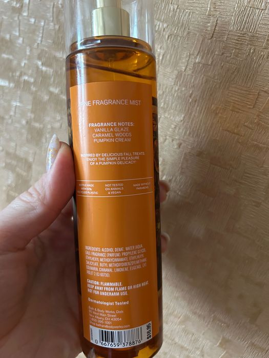 Спрей для тіла Batn body works Glazed pumpkin