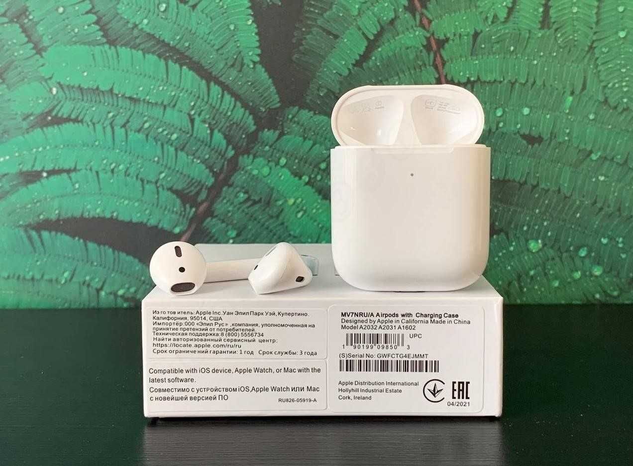 AirPods 2 1в1 навушники Нового покоління +чохол