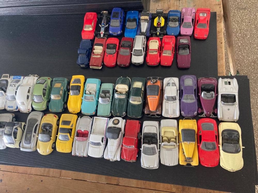 Coleção de carros em miniatura