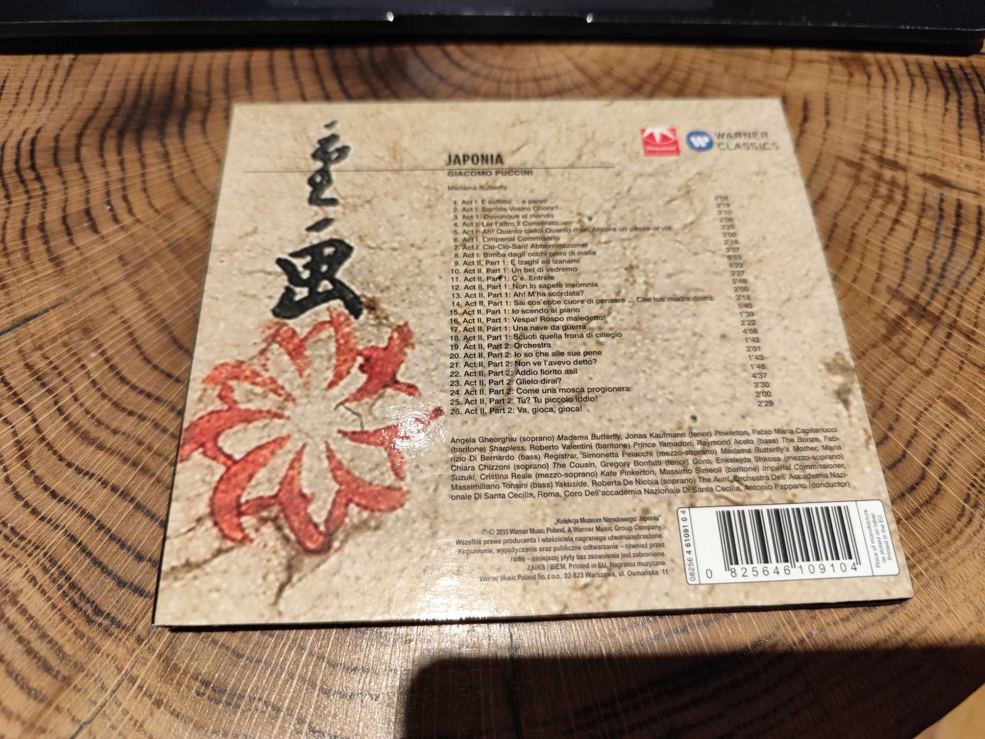 Japonia Kolekcja Muzeum Narodowego Madame Butterfly Giacomo Puccini CD