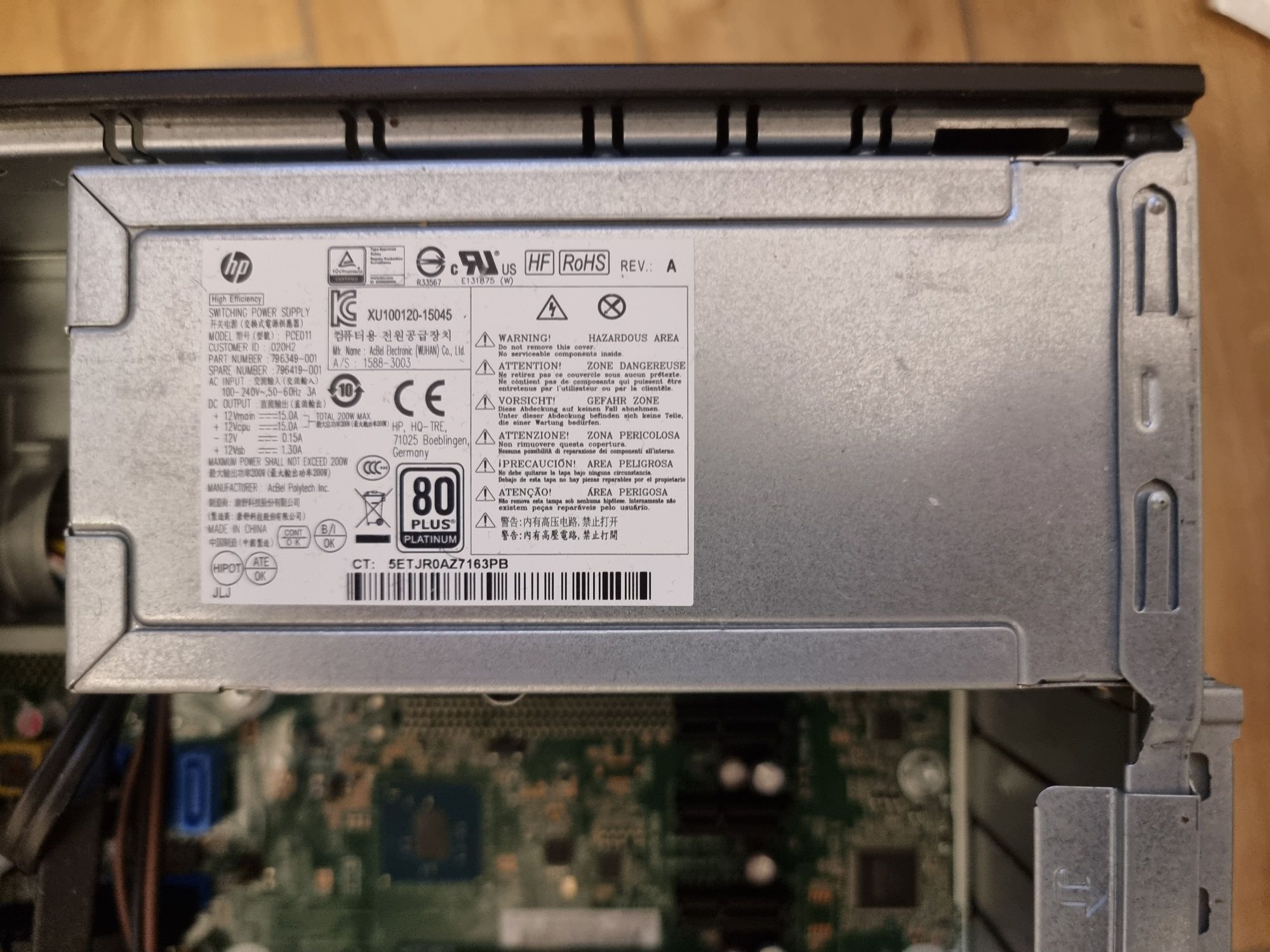 HP i7-6700 PRODESK, 64GB RAM, 120GB dysk SSD, proxmox