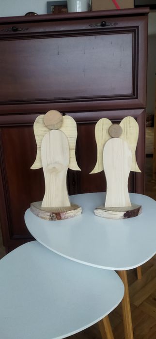 Ozdoby świąteczne z drewna robione ręcznie