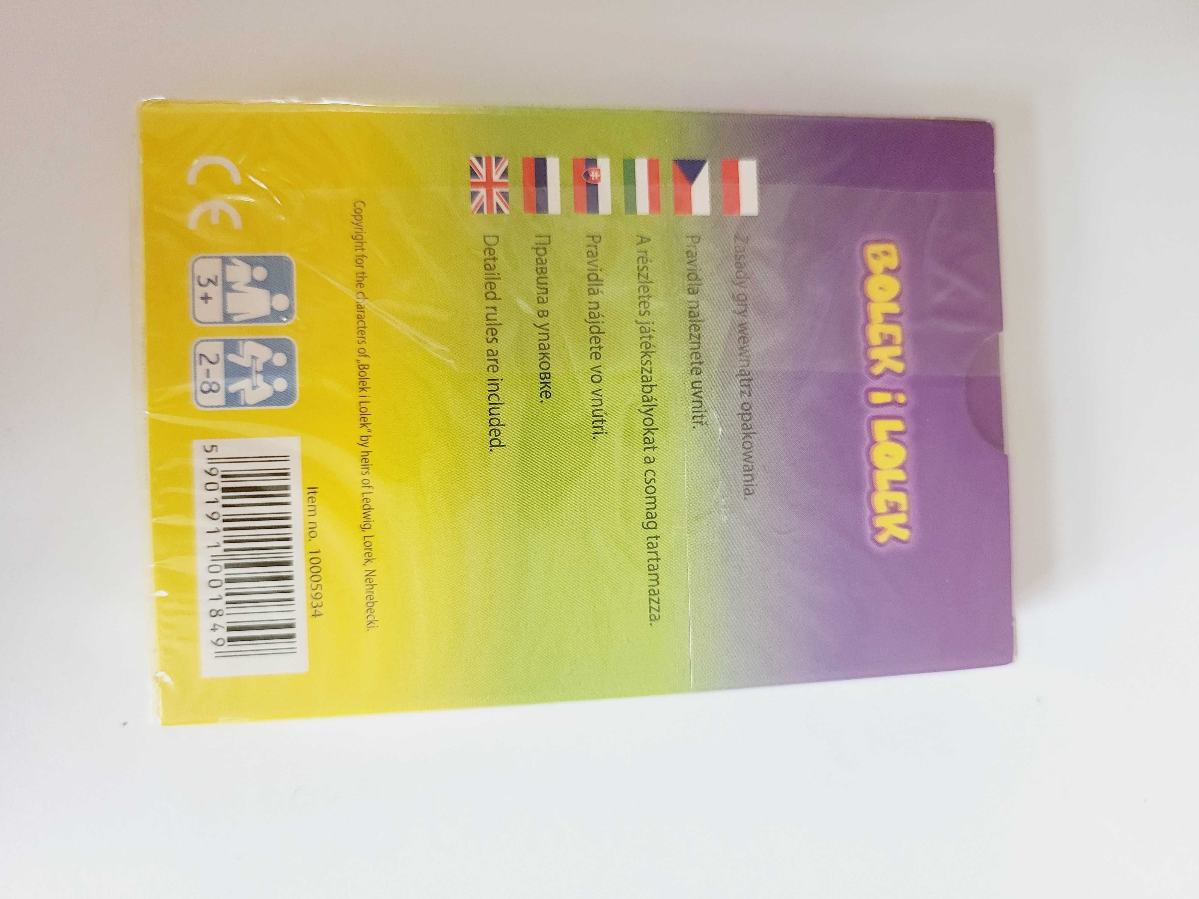 Gra karciana pamięciowa - Piotruś BOLEK i LOLEK 2 gry 3+