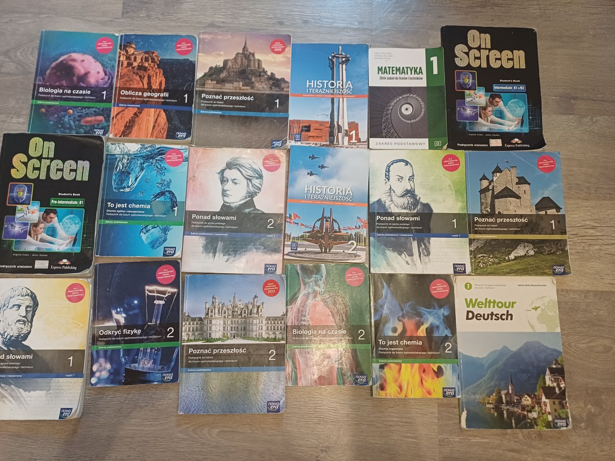 Książki 1 i 2 klasa liceum/technikum