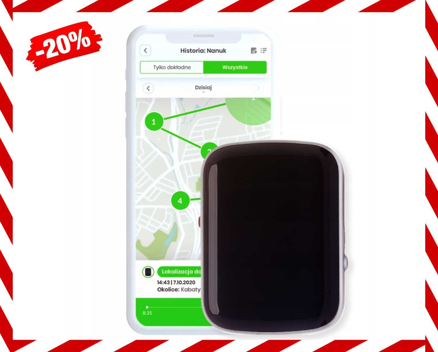 NOWY Lokalizator GPS Dla Kota Psa Obroża Aplikacja (PROMOCJA)