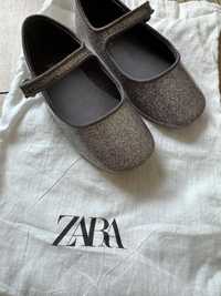 Дуже гарні туфлі балетки Зара Zara з гліттером