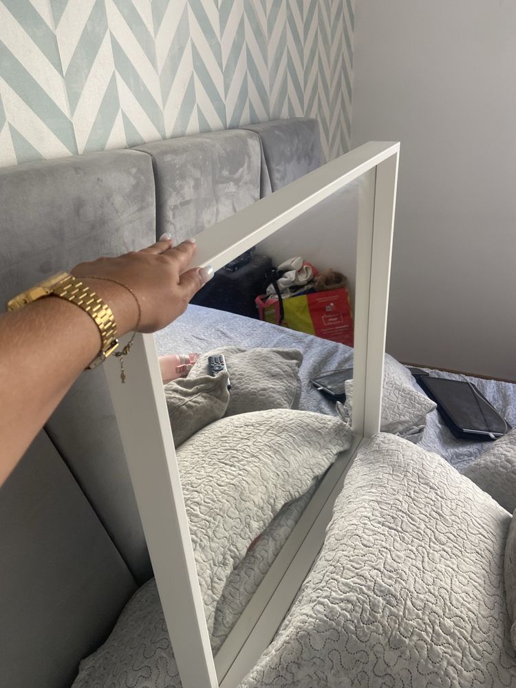 Espelho branco ikea (incluido as luzes-primark)