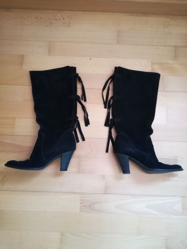 Botas altas pretas Seaside