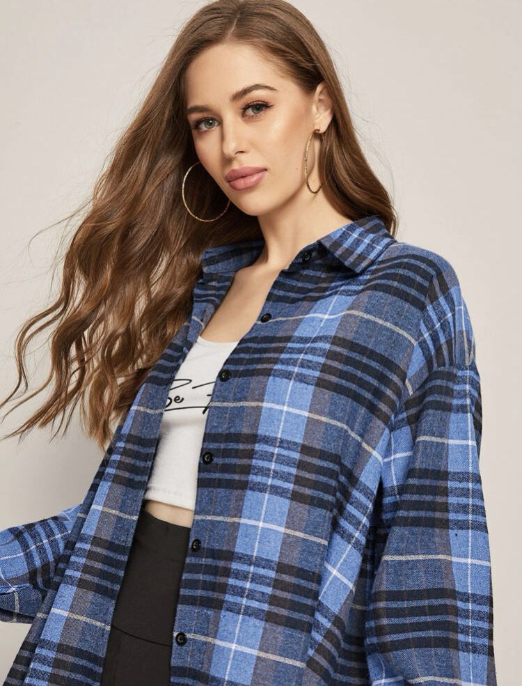 flanelowa koszula shein