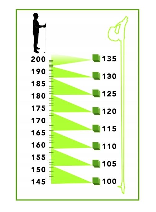 Kije Kijki Kijek Nordic Walking 135Cm 2 sztuki