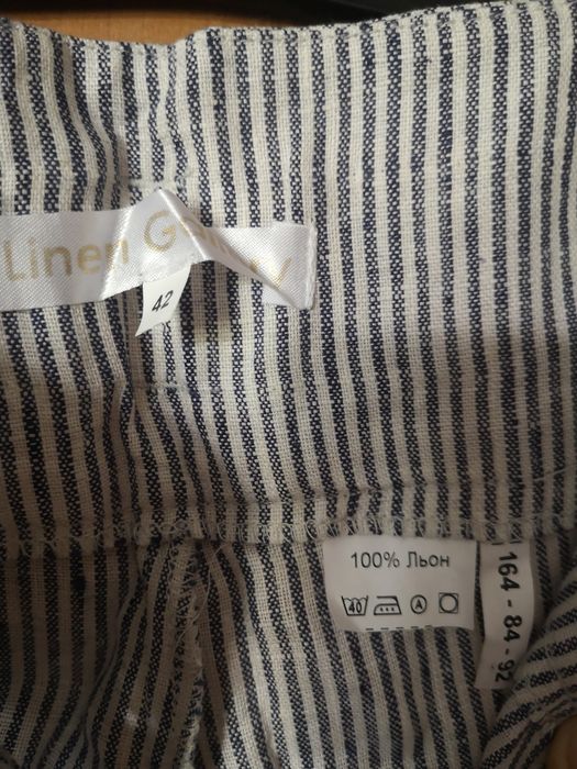 Літні жіночі брюки 100% льон р. S