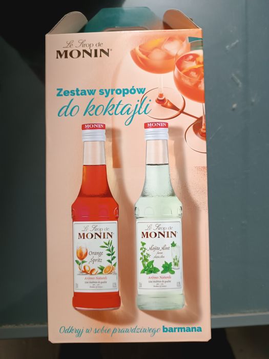 Zestaw syrop barmański do koktajli i kawy Monin 2x250ml