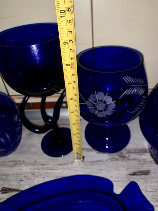 Ваза графин кувшин   блюдо селедочницв кобальт