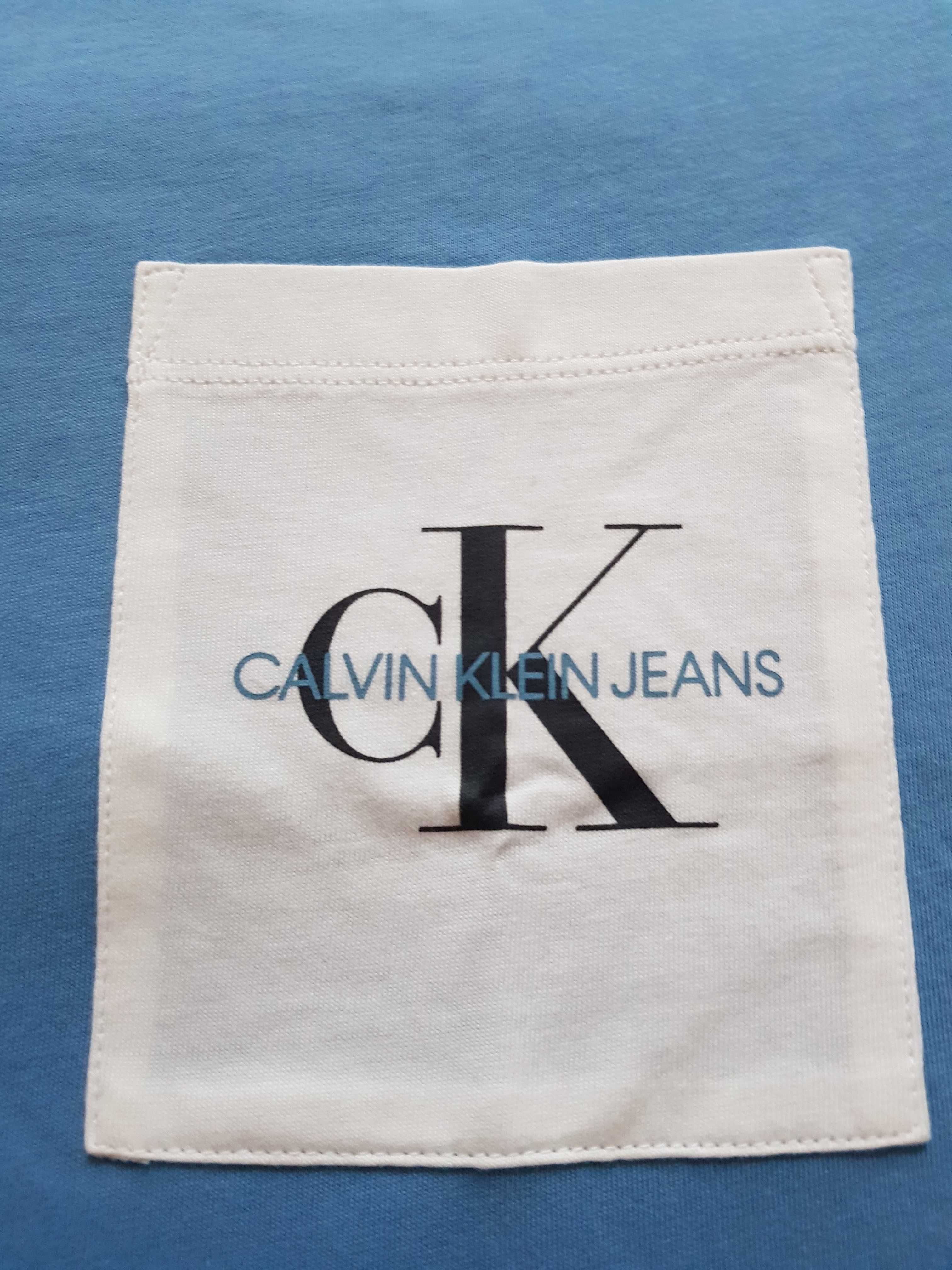 CK Calvin Klein Jeans XL longsleeve nowy z metkami w folii błękit