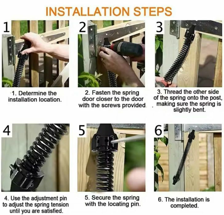 Натяжна пружина, регульована дверна балка, автоматична дверна балка