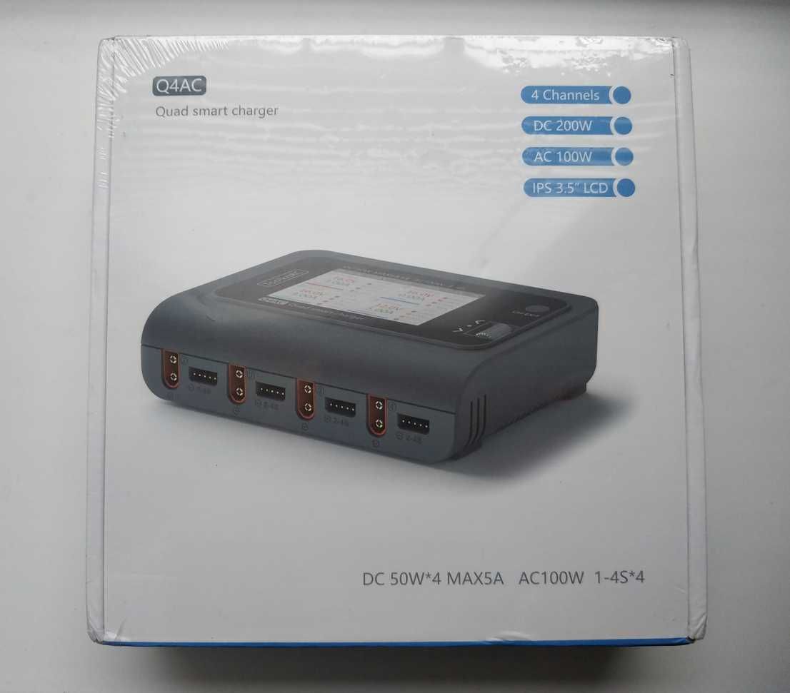 Новое четырёхканальное зарядное устройство ToolkitRC Q4AC (XT60)