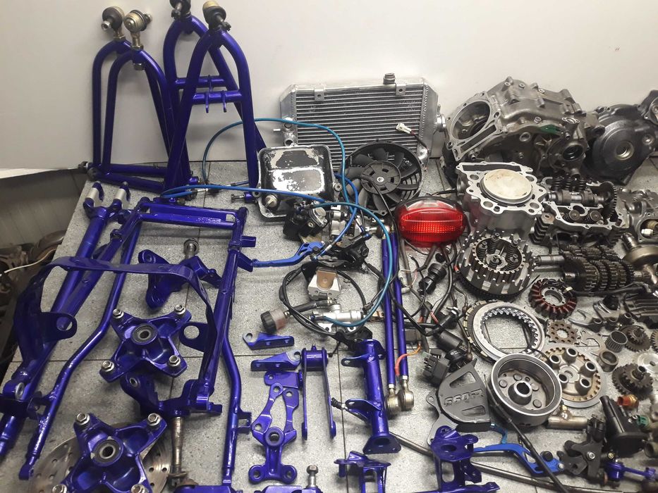yamaha raptor 660 silnik kartery skrzynia wal pokrywa gaznik balans