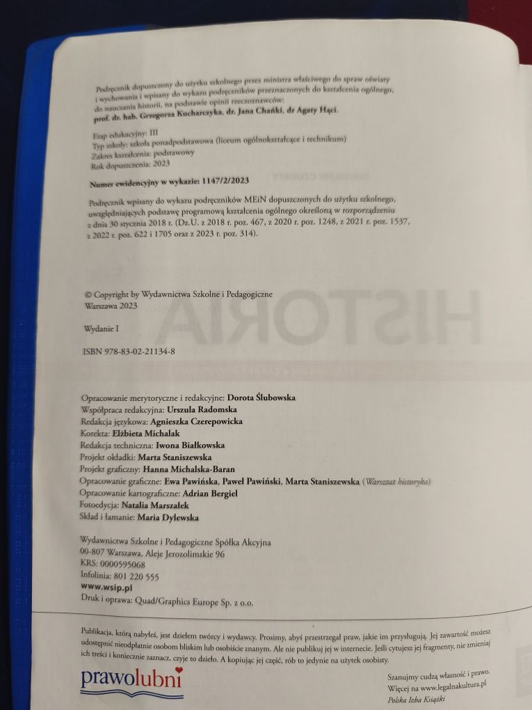 Historia 2 podręcznik dla liceum i technikum