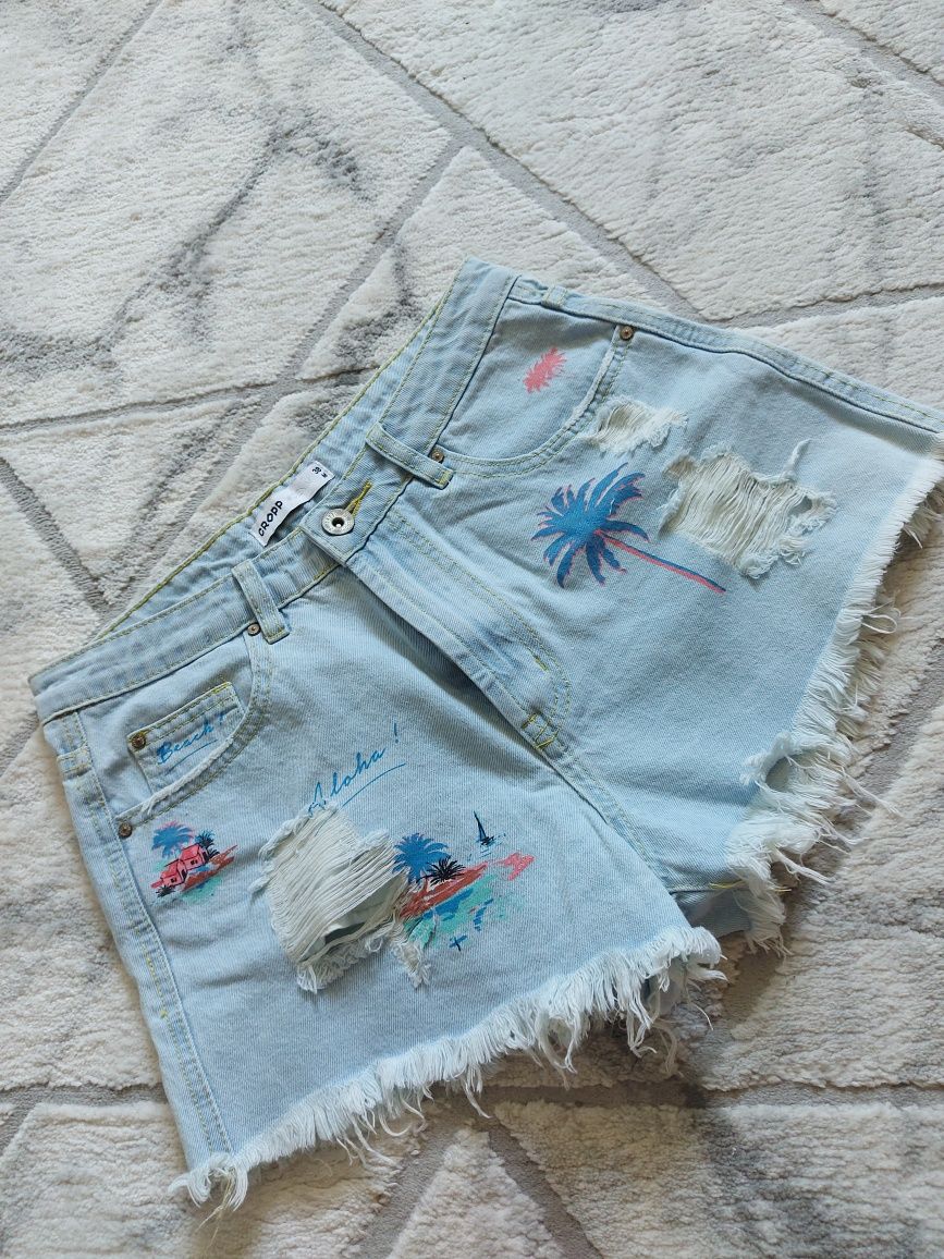 Jeansowe/dżinsowe szorty krótkie spodenki DAMSKIE firmy CROPP roz s/m