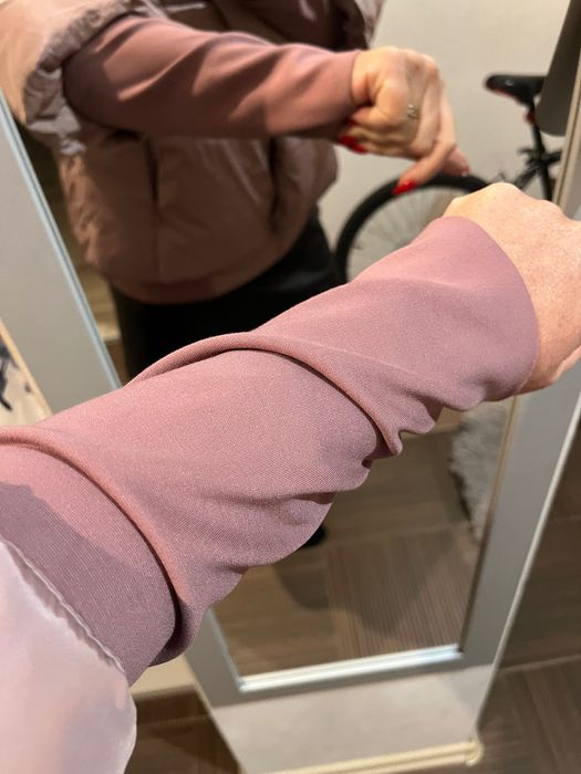 Monnari nowa kurtka ciepła pudrowy róż puchowa 38/42 femestage komin