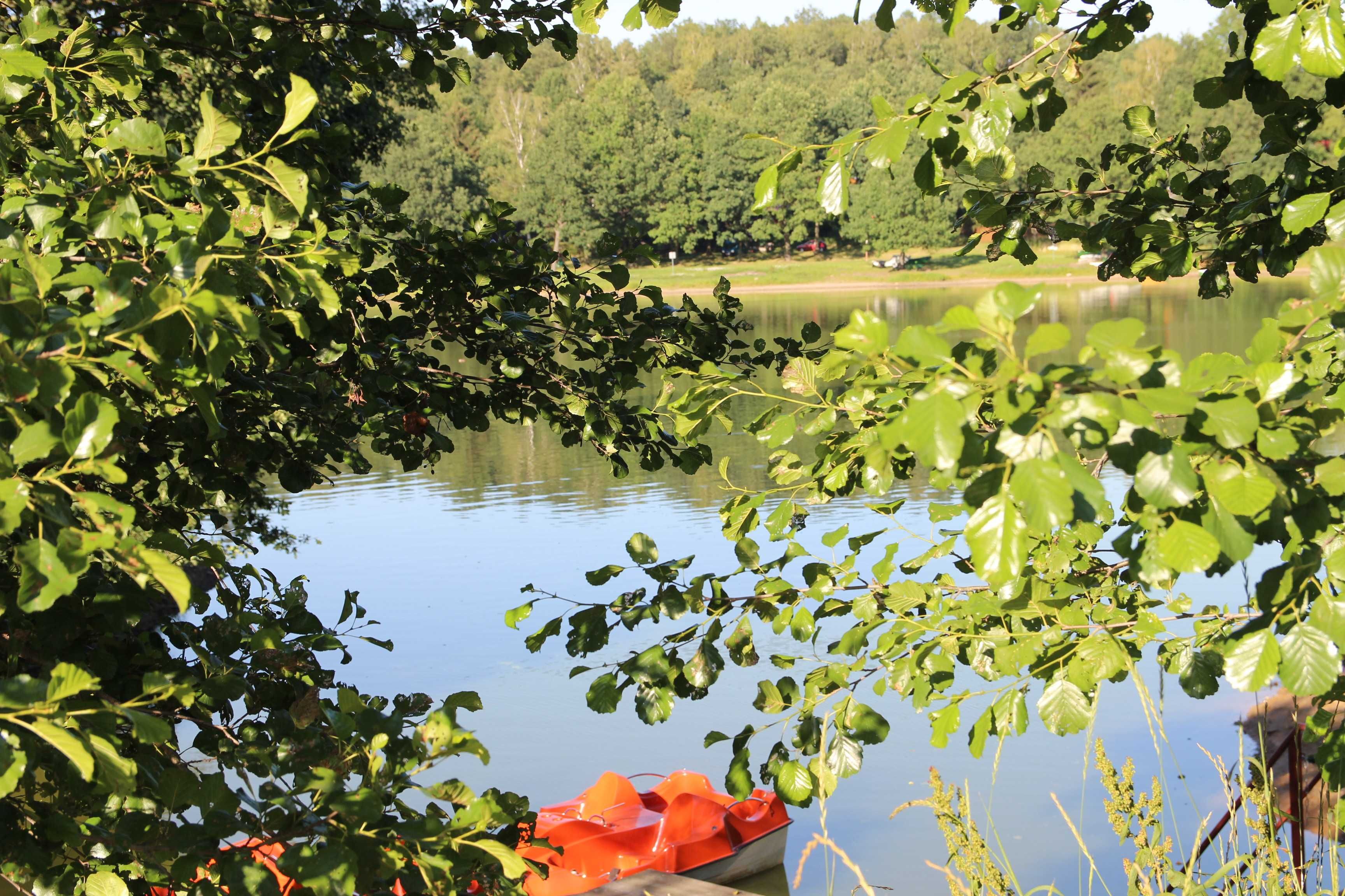 domki nad jeziorem w Karłowicach