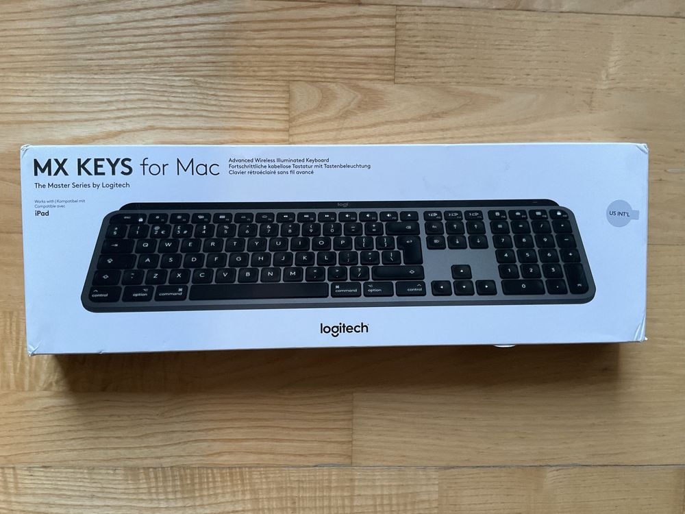 Klawiatura Logitech MX Keys Mac qwerty, FVAT, nowa