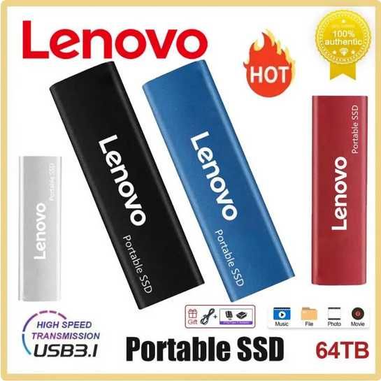 2 x Dysk zewnętrzny Lenovo SSD SATA III USB 24 mce GW