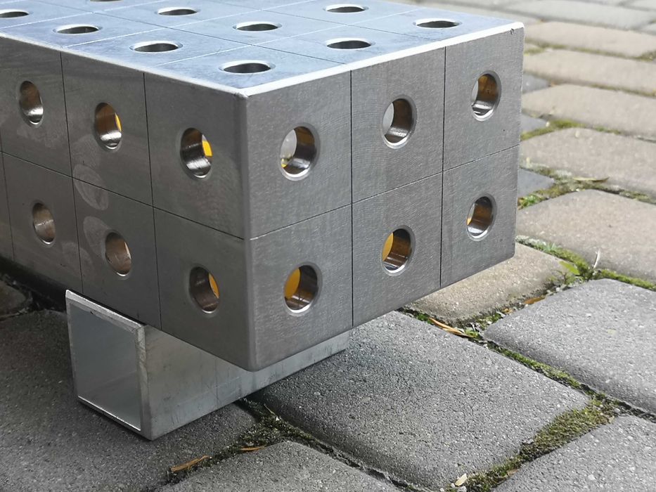 Blok mocujący kształt U 700x150x100 Demmeler system16 stół spawalniczy