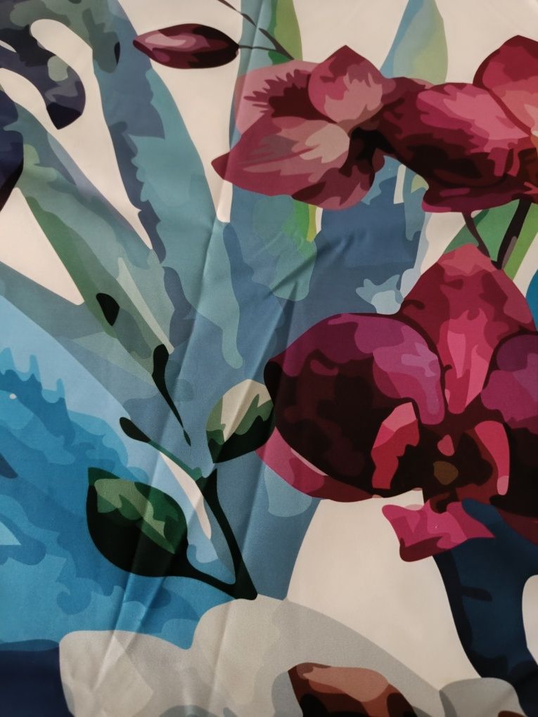 Peças de tecido estampado