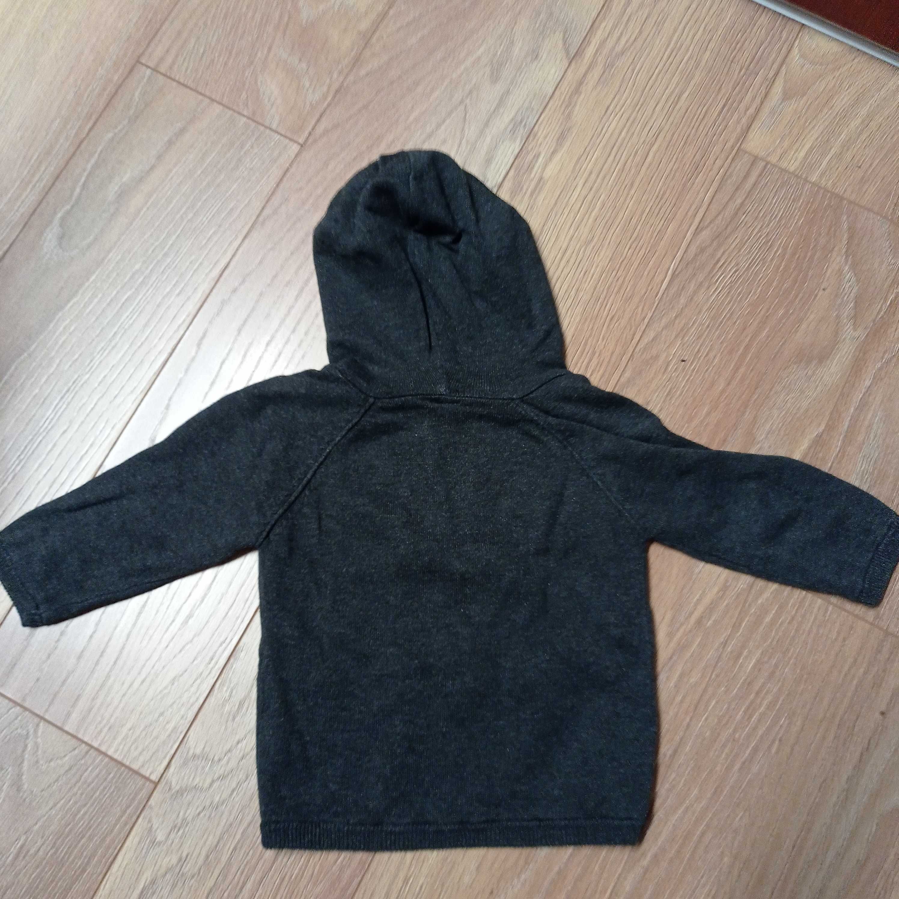 sweter chłopięcy Zara rozpinany z kapturem rozmiar 92 (18/24 miesiące)
