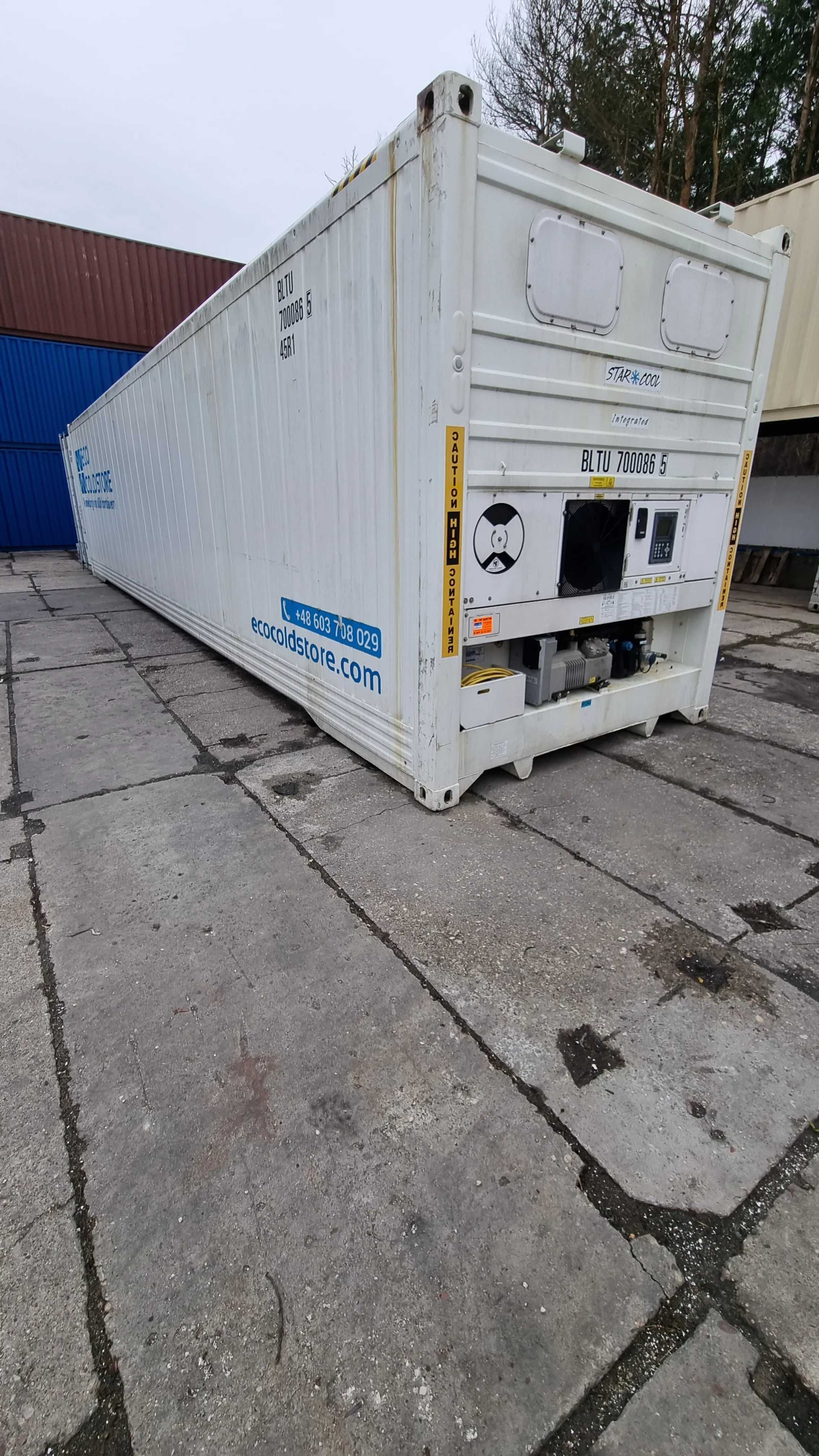 Kontener Chłodnia 40'HCRF zakres temp. od -30 do +30 ºC