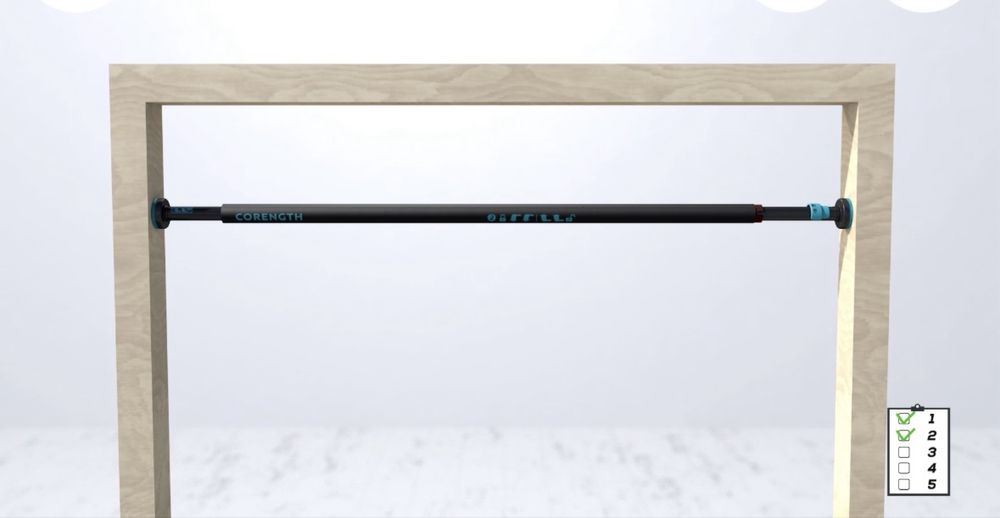 Barra de Elevações para Porta com Bloqueio BT 150 70 cm