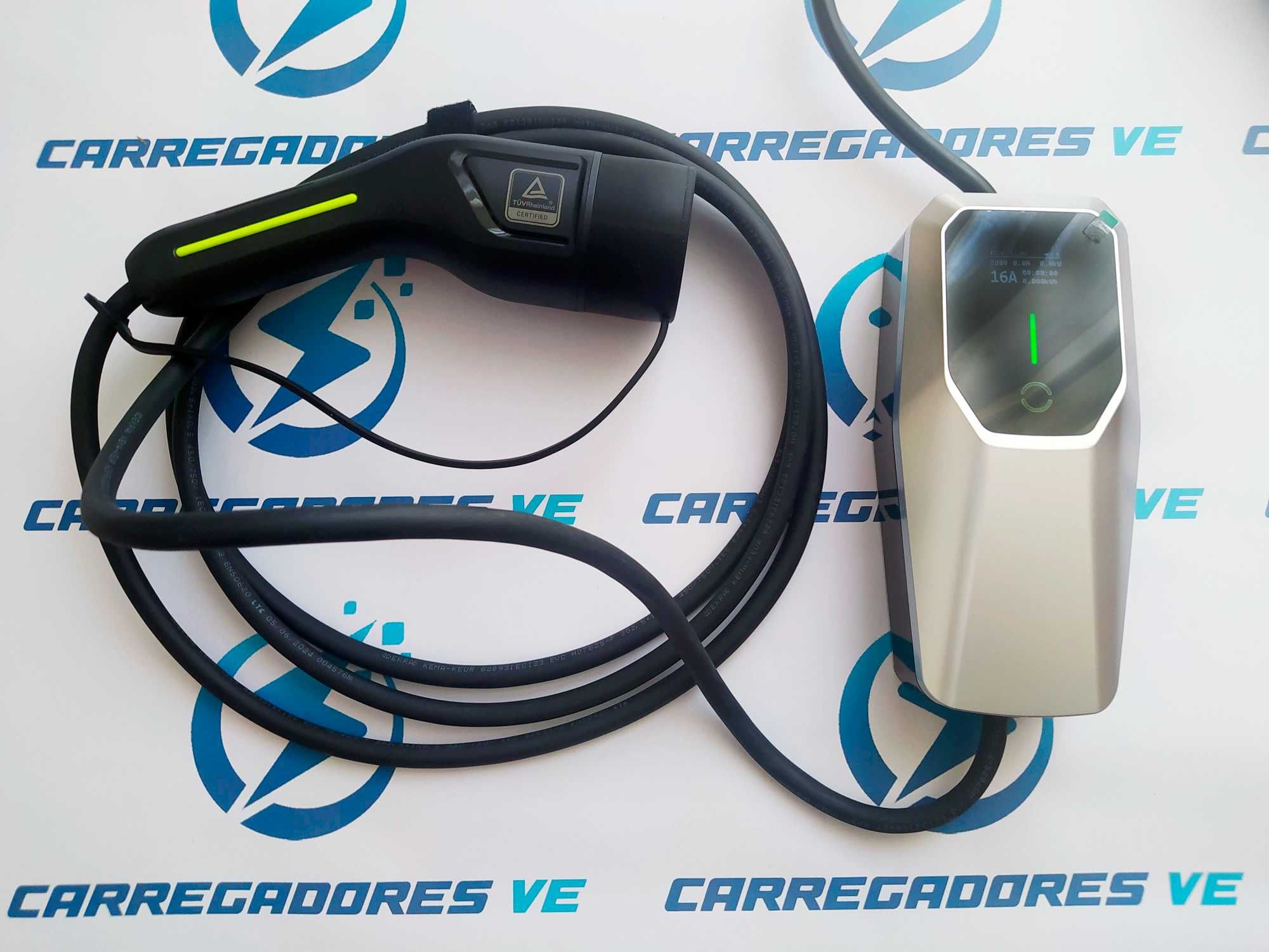 Carregador Carro Elétrico ou Híbrido NOVO EVSE 6/8/10/13/16A Tipo 2