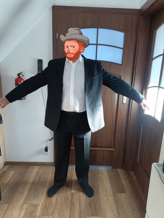 Czarny garnitur Ewtex