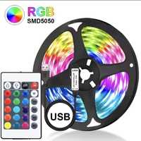 Leds RGB 5050 5 metros com comando