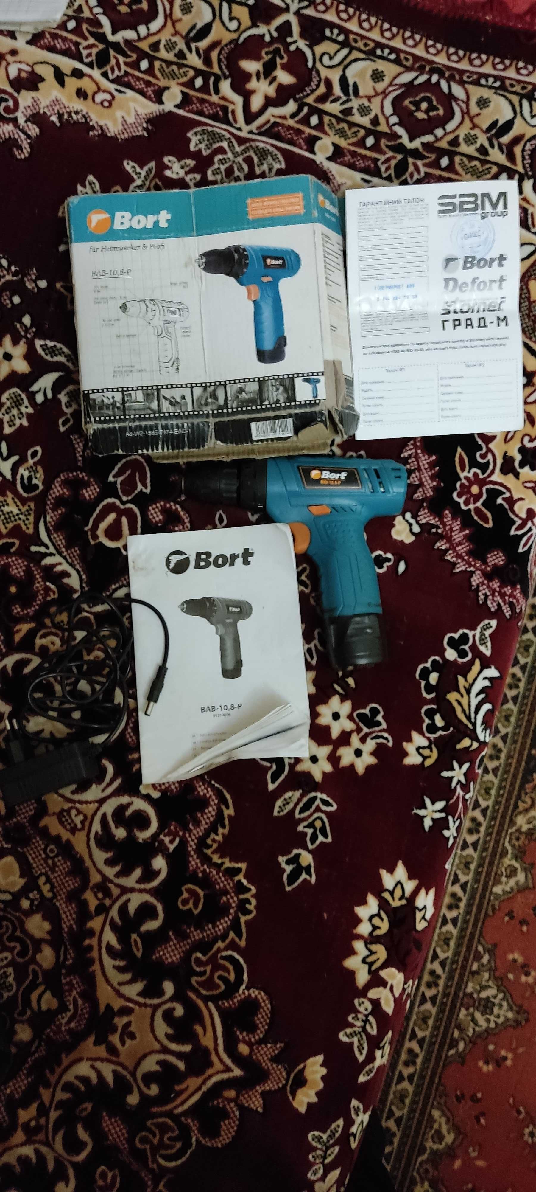 Акумуляторний дриль-шуруповерт Bort BAB-10,8-P