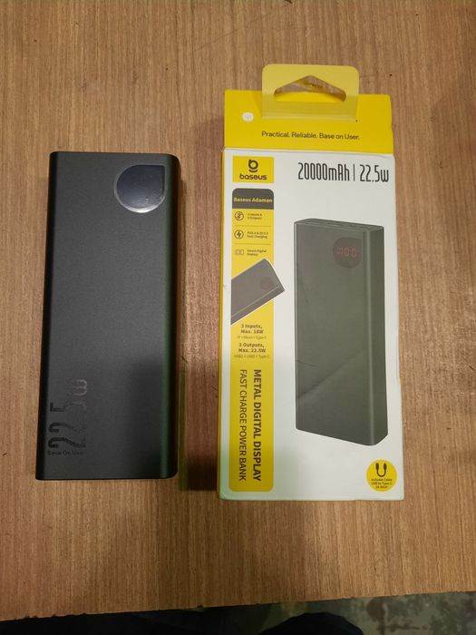 Power Bank baseus 20000 мАг 22,5 w супер быстрая зарядка