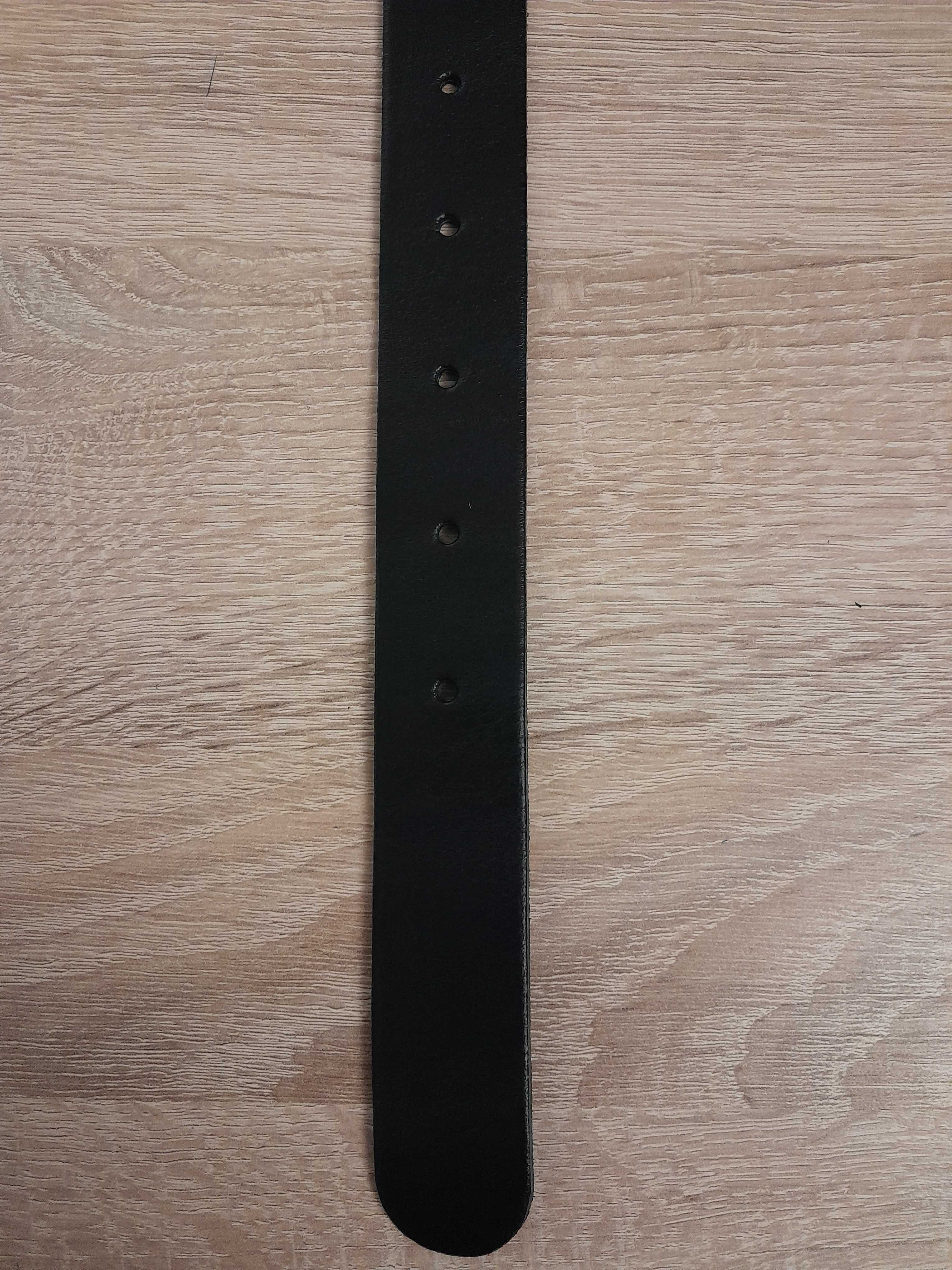 Nowy pasek damski z Holandii/ Fancy Style/czarny/85 cm/ klamra złota