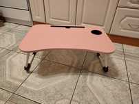 Nowy różowy stolik podstawka pod laptopa